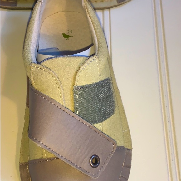 Pipit New Leather & Suede Stone & Sage Boys Jack Shoes Multiple Sizes - Picture 6 of 10